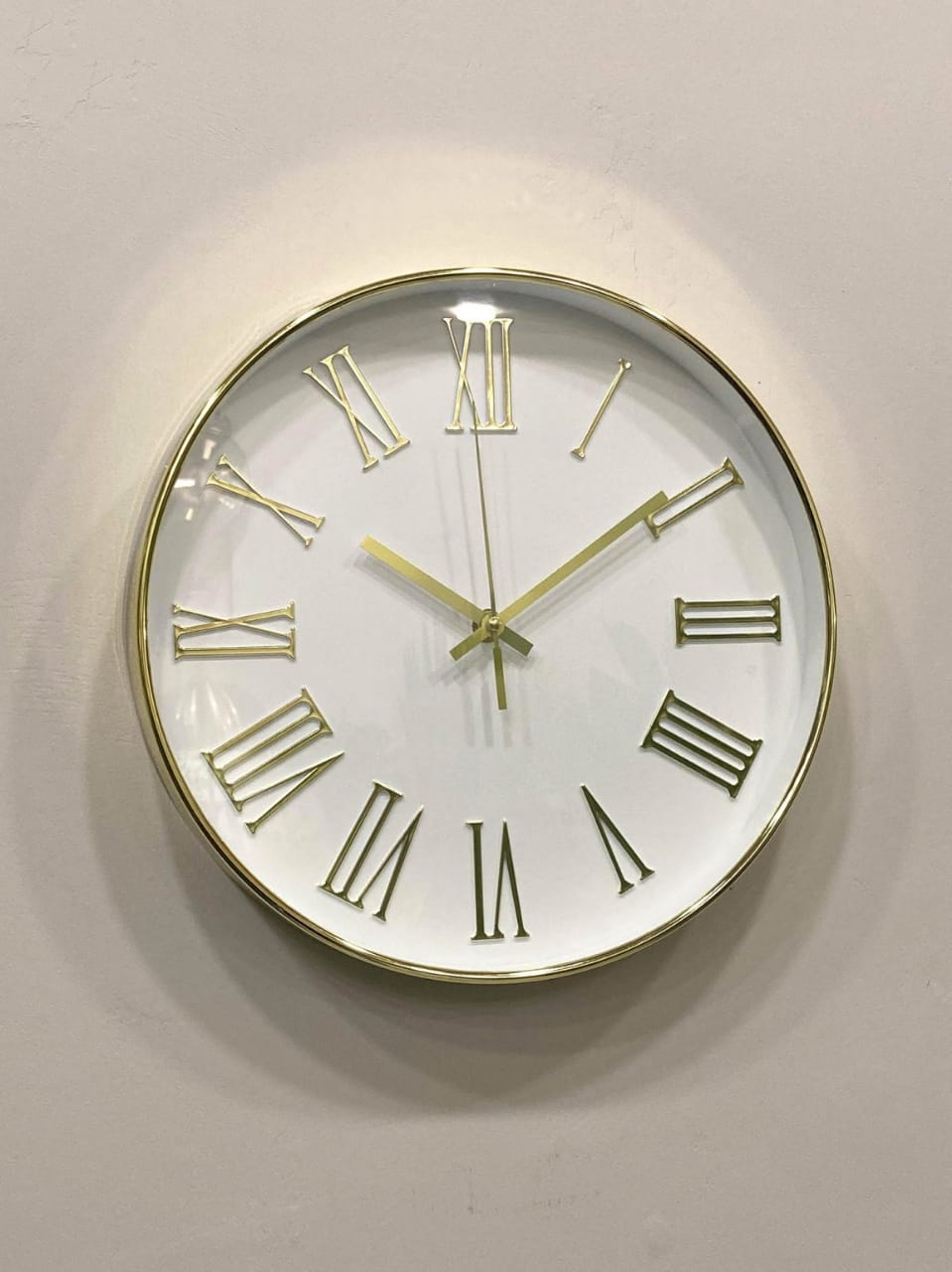 Wall Clock White Golden MK1071a