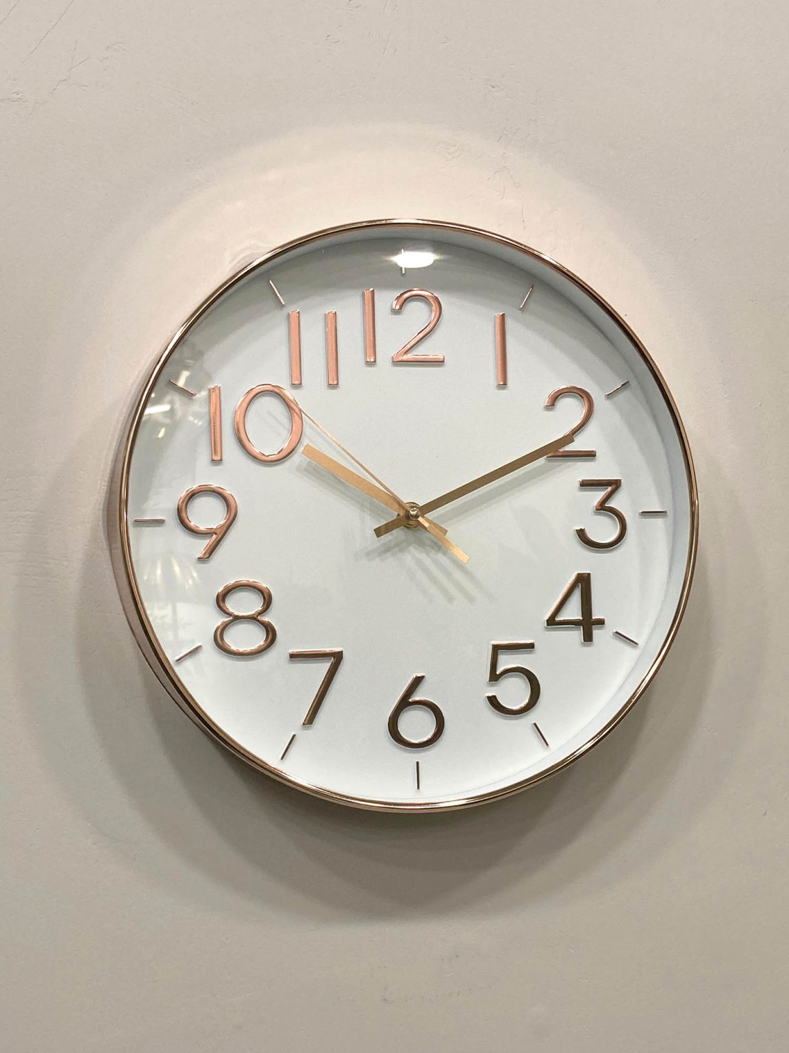 Wall Clock White Golden MK1072a